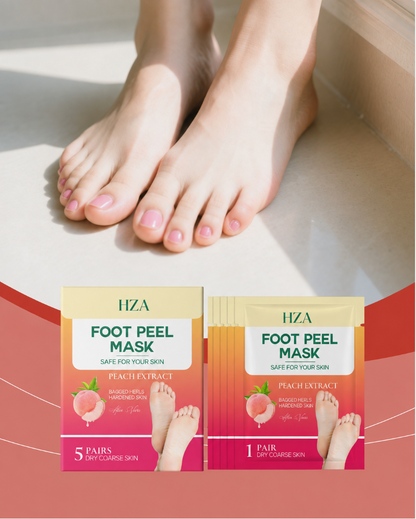 HZA Peach Foot Peel Mask – Soft & Smooth Feet