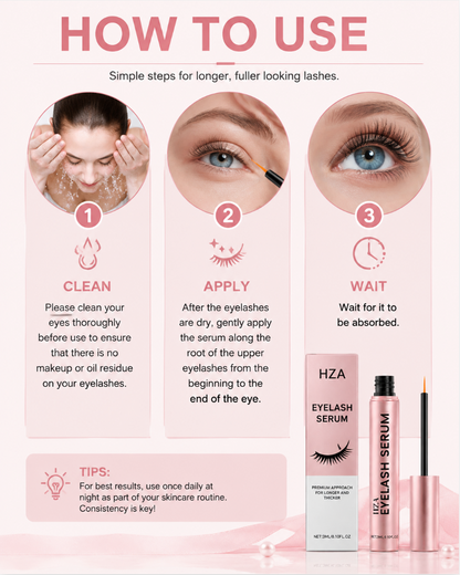 HZA Eyelash Serum – Nourishing Lash Care