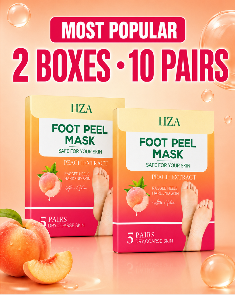 HZA Peach Foot Peel Mask – Soft & Smooth Feet
