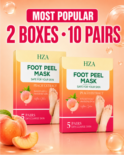HZA Peach Foot Peel Mask – Soft & Smooth Feet