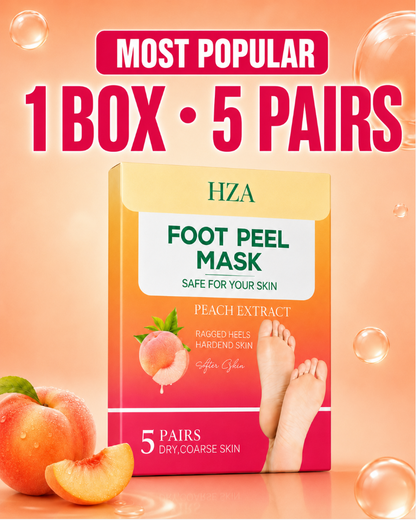 HZA Peach Foot Peel Mask – Soft & Smooth Feet