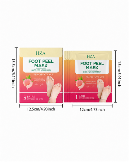HZA Peach Foot Peel Mask – Soft & Smooth Feet