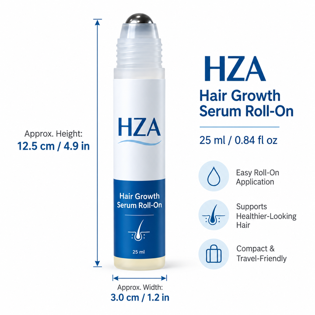 HZA Scalp Care Roller Serum – 25ml