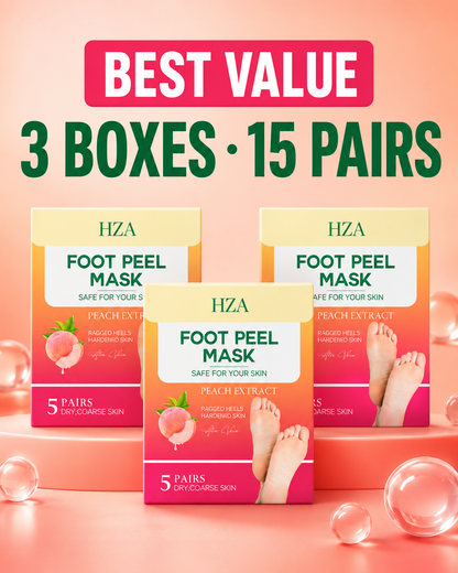 HZA Peach Foot Peel Mask – Soft & Smooth Feet